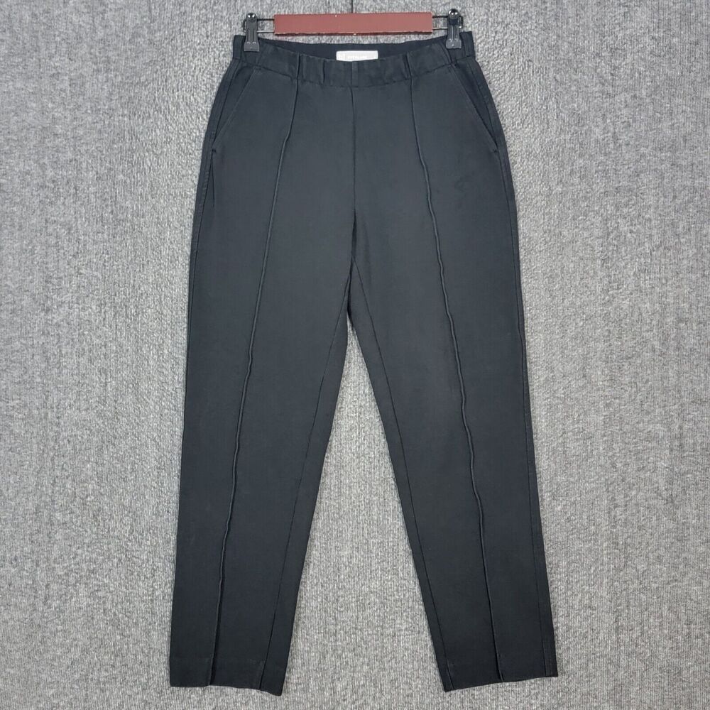 Everlane Dream Pant Womens Small Black Tapered Ankle Pull On Elastic Waist